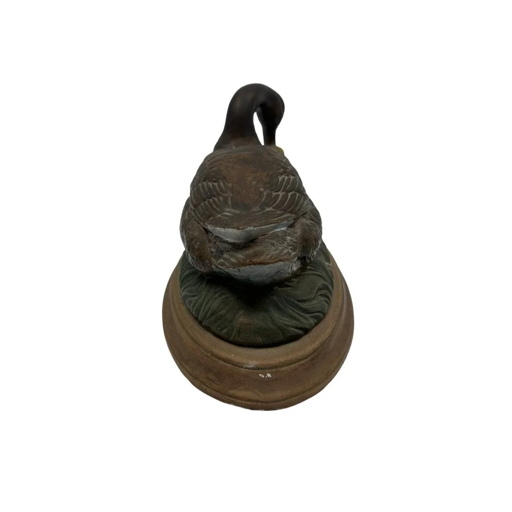 Unbranded Canada Goose Figurine Small‎ Brown Good Vintage Rustic Bird Decor